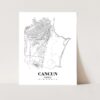 Eleville Unframed Cancun Mexico City View Abstract Road Modern Map Art Print Poster Wall Office Home Decor Minimalist Line Art Hometown wgn282 - Image 3