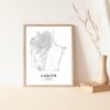 Eleville Unframed Cancun Mexico City View Abstract Road Modern Map Art Print Poster Wall Office Home Decor Minimalist Line Art Hometown wgn282 - Image 5