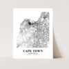 Eleville Unframed Cape Town South Africa City View Abstract Road Modern Map Art Print Poster Wall Office Home Decor Minimalist Line Art Hometown wgn284 - Image 3