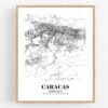 Eleville Unframed Caracas Venezuela City View Abstract Road Modern Map Art Print Poster Wall Office Home Decor Minimalist Line Art Hometown wgn285 - Image 4