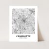 Eleville Unframed Charlotte North Carolina City View Abstract Road Modern Map Art Print Poster Wall Office Home Decor Minimalist Line Art Hometown wgn288 - Image 3