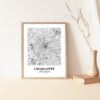 Eleville Unframed Charlotte North Carolina City View Abstract Road Modern Map Art Print Poster Wall Office Home Decor Minimalist Line Art Hometown wgn288 - Image 5