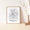 Eleville Unframed Chattanooga Tennessee City View Abstract Road Modern Map Art Print Poster Wall Office Home Decor Minimalist Line Art Hometown wgn289 - Image 5