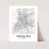 Eleville Unframed Chiang Mai Thailand City View Abstract Road Modern Map Art Print Poster Wall Office Home Decor Minimalist Line Art Hometown wgn290 - Image 3