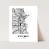 Eleville Unframed Chicago Illinois City View Abstract Road Modern Map Art Print Poster Wall Office Home Decor Minimalist Line Art Hometown wgn291 - Image 3