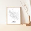 Eleville Unframed Chico California City View Abstract Road Modern Map Art Print Poster Wall Office Home Decor Minimalist Line Art Hometown wgn292 - Image 5