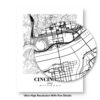 Eleville Unframed Cincinnati Ohio City View Abstract Road Modern Map Art Print Poster Wall Office Home Decor Minimalist Line Art Hometown wgn293 - Image 8