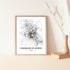 Eleville Unframed College Station Texas City View Abstract Road Modern Map Art Print Poster Wall Office Home Decor Minimalist Line Art Hometown wgn296 - Image 5