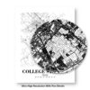 Eleville Unframed College Station Texas City View Abstract Road Modern Map Art Print Poster Wall Office Home Decor Minimalist Line Art Hometown wgn296 - Image 8