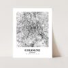 Eleville Unframed Cologne Germany City View Abstract Road Modern Map Art Print Poster Wall Office Home Decor Minimalist Line Art Hometown wgn297 - Image 3