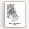 Eleville Unframed Copenhagen Denmark City View Abstract Road Modern Map Art Print Poster Wall Office Home Decor Minimalist Line Art Hometown wgn301 - Image 4