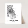 Eleville Unframed Copenhagen Denmark City View Abstract Road Modern Map Art Print Poster Wall Office Home Decor Minimalist Line Art Hometown wgn301 - Image 3