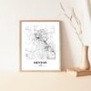 Eleville Unframed Denton Texas City View Abstract Road Modern Map Art Print Poster Wall Office Home Decor Minimalist Line Art Hometown wgn306 - Image 5