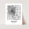 Eleville Unframed Denver Colorado City View Abstract Road Modern Map Art Print Poster Wall Office Home Decor Minimalist Line Art Hometown wgn307 - Image 3