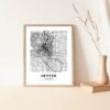 Eleville Unframed Denver Colorado City View Abstract Road Modern Map Art Print Poster Wall Office Home Decor Minimalist Line Art Hometown wgn307 - Image 5