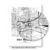 Eleville Unframed Des Moines Iowa City View Abstract Road Modern Map Art Print Poster Wall Office Home Decor Minimalist Line Art Hometown wgn308 - Image 8