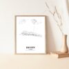 Eleville Unframed Destin Florida City View Abstract Road Modern Map Art Print Poster Wall Office Home Decor Minimalist Line Art Hometown wgn309 - Image 5