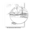 Eleville Unframed Destin Florida City View Abstract Road Modern Map Art Print Poster Wall Office Home Decor Minimalist Line Art Hometown wgn309 - Image 8