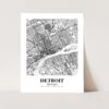 Eleville Unframed Detroit Michigan City View Abstract Road Modern Map Art Print Poster Wall Office Home Decor Minimalist Line Art Hometown wgn310 - Image 3