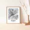 Eleville Unframed Detroit Michigan City View Abstract Road Modern Map Art Print Poster Wall Office Home Decor Minimalist Line Art Hometown wgn310 - Image 5