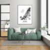 Eleville Unframed Dubai United Arab Emirates City View Abstract Road Modern Map Art Print Poster Wall Office Home Decor Minimalist Line Art Hometown wgn311 - Image 7