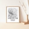 Eleville Unframed Durham North Carolina City View Abstract Road Modern Map Art Print Poster Wall Office Home Decor Minimalist Line Art Hometown wgn313 - Image 5