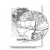 Eleville Unframed Edinburgh Scotland City View Abstract Road Modern Map Art Print Poster Wall Office Home Decor Minimalist Line Art Hometown wgn315 - Image 8
