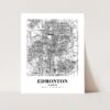 Eleville Unframed Edmonton Alberta City View Abstract Road Modern Map Art Print Poster Wall Office Home Decor Minimalist Line Art Hometown wgn316 - Image 3