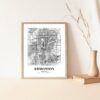 Eleville Unframed Edmonton Alberta City View Abstract Road Modern Map Art Print Poster Wall Office Home Decor Minimalist Line Art Hometown wgn316 - Image 5