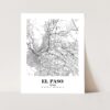 Eleville Unframed El Paso Texas City View Abstract Road Modern Map Art Print Poster Wall Office Home Decor Minimalist Line Art Hometown wgn317 - Image 3
