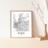 Eleville Unframed El Paso Texas City View Abstract Road Modern Map Art Print Poster Wall Office Home Decor Minimalist Line Art Hometown wgn317 - Image 5