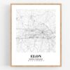 Eleville Unframed Elon North Carolina City View Abstract Road Modern Map Art Print Poster Wall Office Home Decor Minimalist Line Art Hometown wgn318 - Image 4