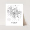 Eleville Unframed Eugene Oregon City View Abstract Road Modern Map Art Print Poster Wall Office Home Decor Minimalist Line Art Hometown wgn319 - Image 3