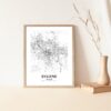 Eleville Unframed Eugene Oregon City View Abstract Road Modern Map Art Print Poster Wall Office Home Decor Minimalist Line Art Hometown wgn319 - Image 5