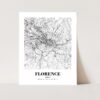 Eleville Unframed Florence Italy City View Abstract Road Modern Map Art Print Poster Wall Office Home Decor Minimalist Line Art Hometown wgn321 - Image 3