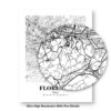 Eleville Unframed Florence Italy City View Abstract Road Modern Map Art Print Poster Wall Office Home Decor Minimalist Line Art Hometown wgn321 - Image 8