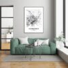 Eleville Unframed Gainesville Florida City View Abstract Road Modern Map Art Print Poster Wall Office Home Decor Minimalist Line Art Hometown wgn326 - Image 7