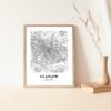 Eleville Unframed Glasgow Scotland City View Abstract Road Modern Map Art Print Poster Wall Office Home Decor Minimalist Line Art Hometown wgn327 - Image 5