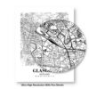 Eleville Unframed Glasgow Scotland City View Abstract Road Modern Map Art Print Poster Wall Office Home Decor Minimalist Line Art Hometown wgn327 - Image 8