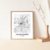 Eleville Unframed Grand Rapids Michigan City View Abstract Road Modern Map Art Print Poster Wall Office Home Decor Minimalist Line Art Hometown wgn330 - Image 5