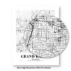 Eleville Unframed Grand Rapids Michigan City View Abstract Road Modern Map Art Print Poster Wall Office Home Decor Minimalist Line Art Hometown wgn330 - Image 8