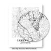 Eleville Unframed Greenville South Carolina City View Abstract Road Modern Map Art Print Poster Wall Office Home Decor Minimalist Line Art Hometown wgn333 - Image 8