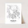 Eleville Unframed Halifax Nova Scotia City View Abstract Road Modern Map Art Print Poster Wall Office Home Decor Minimalist Line Art Hometown wgn336 - Image 3