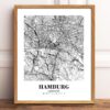 Eleville Unframed Hamburg Germany City View Abstract Road Modern Map Art Print Poster Wall Office Home Decor Minimalist Line Art Hometown wgn337 - Image 2