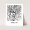 Eleville Unframed Hamburg Germany City View Abstract Road Modern Map Art Print Poster Wall Office Home Decor Minimalist Line Art Hometown wgn337 - Image 3