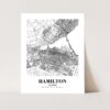 Eleville Unframed Hamilton Canada City View Abstract Road Modern Map Art Print Poster Wall Office Home Decor Minimalist Line Art Hometown wgn338 - Image 3
