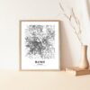 Eleville Unframed Hanoi Vietnam City View Abstract Road Modern Map Art Print Poster Wall Office Home Decor Minimalist Line Art Hometown wgn339 - Image 5
