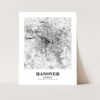 Eleville Unframed Hanover Germany City View Abstract Road Modern Map Art Print Poster Wall Office Home Decor Minimalist Line Art Hometown wgn340 - Image 3