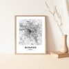 Eleville Unframed Hanover Germany City View Abstract Road Modern Map Art Print Poster Wall Office Home Decor Minimalist Line Art Hometown wgn340 - Image 5