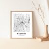 Eleville Unframed Hartford Connecticut City View Abstract Road Modern Map Art Print Poster Wall Office Home Decor Minimalist Line Art Hometown wgn341 - Image 5